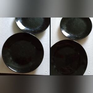Room Essentials Black Desert/Salad Plates Set of 4 - 7.5" Diameter